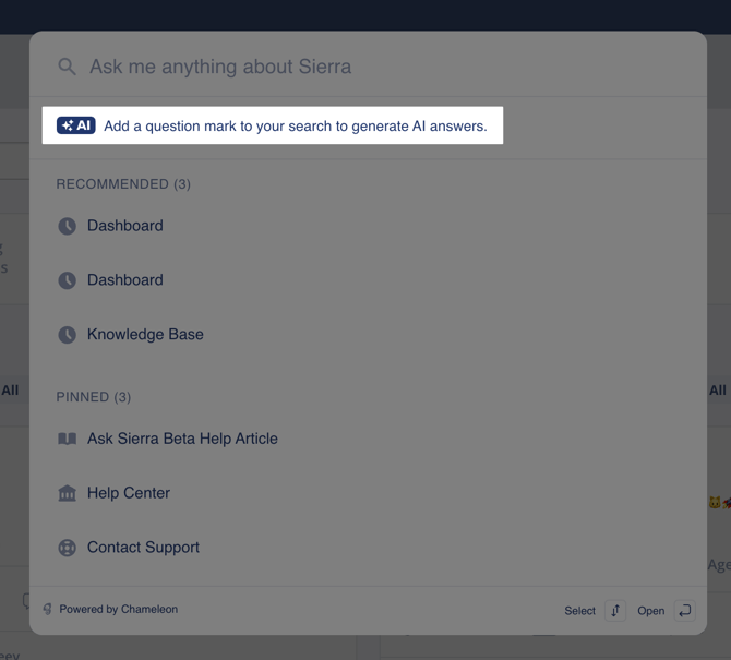 Add Question Mark for AI