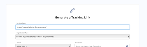 Generate a Tracking Link