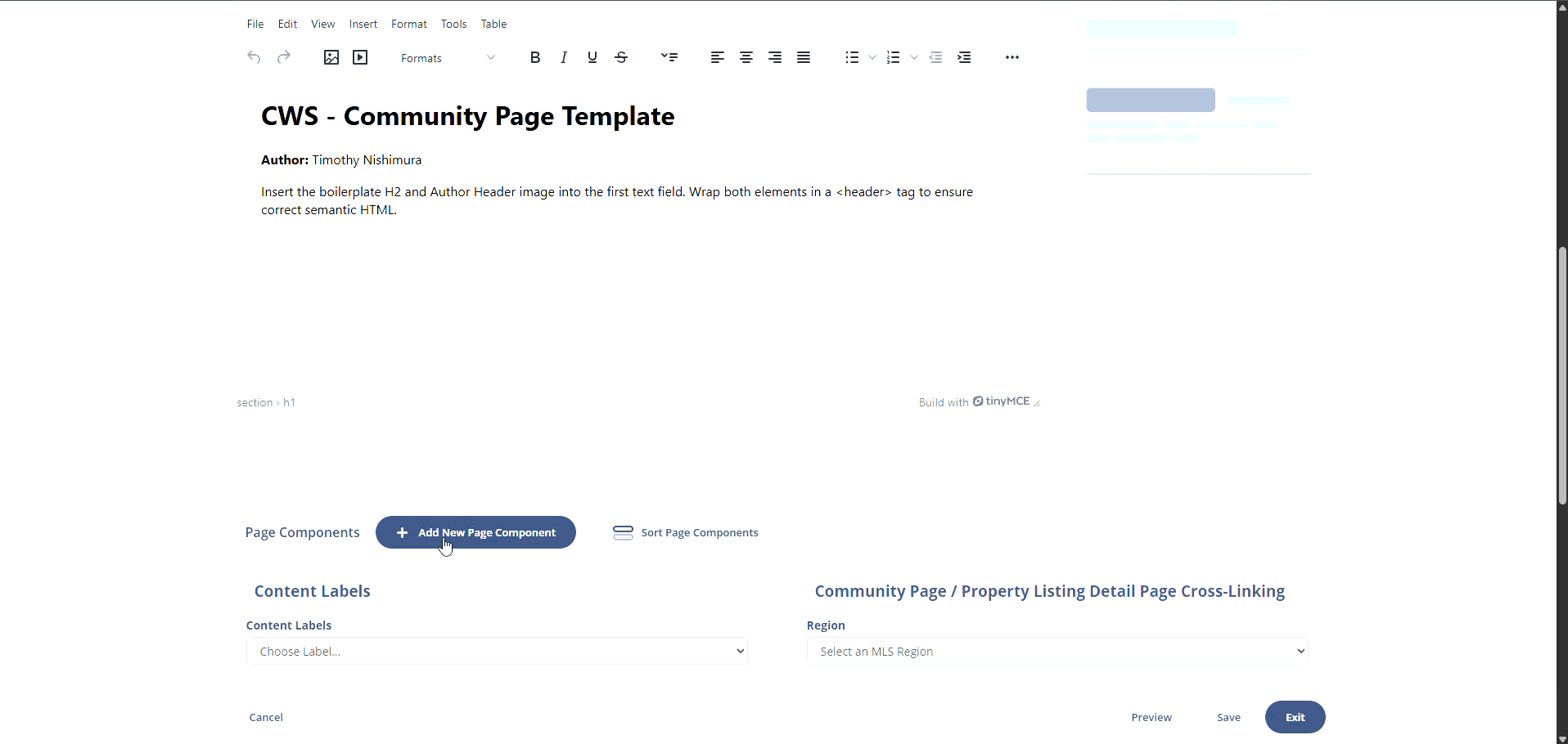 adding a new saved search component