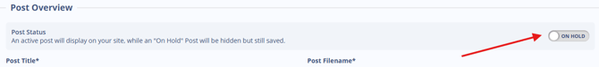 blog onhold