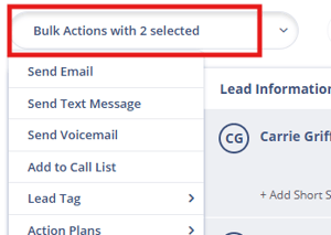 bulk actions