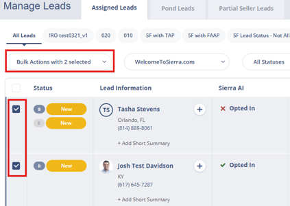 connect email leads dashboard 2