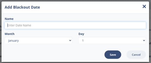 Adding a blackout date to Action Plan messages in Sierra