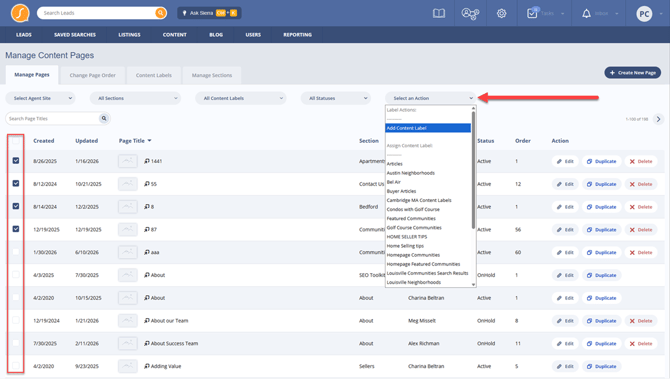 Adding Content Labels in bulk