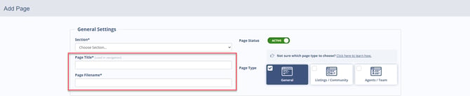 Adding a Page Title to a Content Page