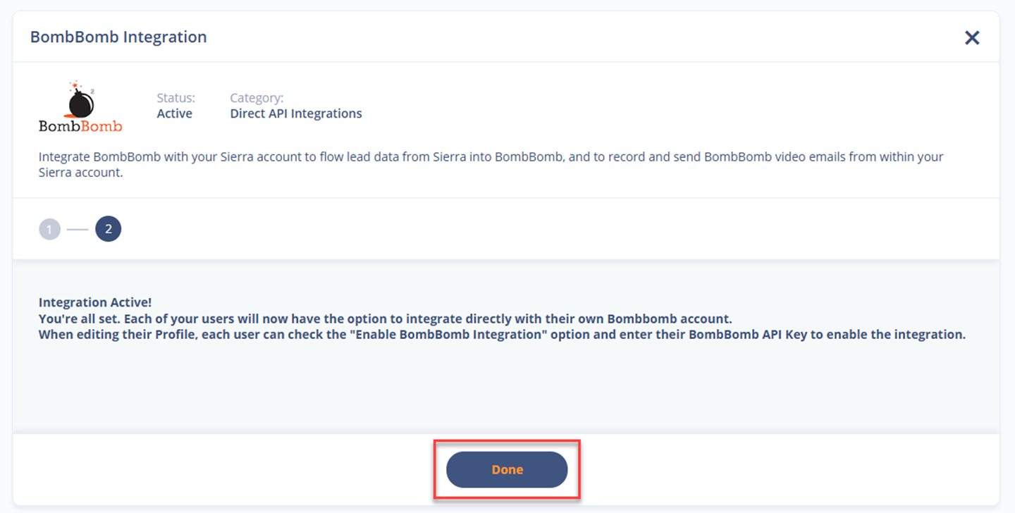 Steps for allowing each agent to use their own BombBomb account