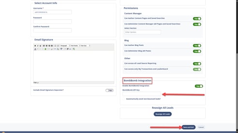 Enabling the BombBomb integration from the user perspective