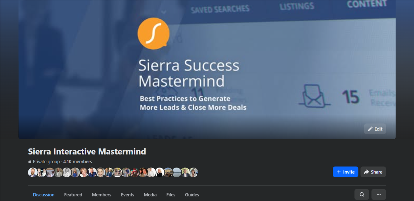 Sierra Interactive's Facebook Mastermind group