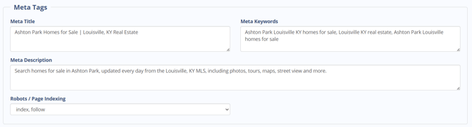 meta tags